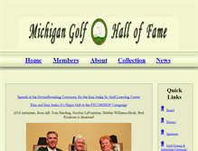 Tablet Screenshot of michigan-golf-foundation.com